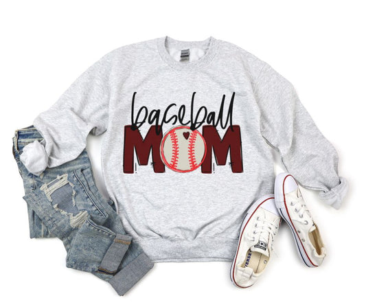 Team Go Mom (Baseball - Maroon) - DTF