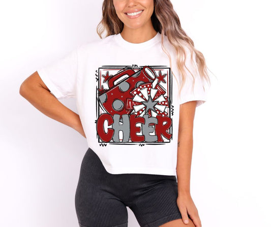 Cheer Collection (maroon/gray) - DTF