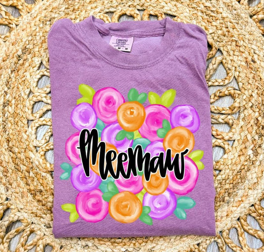MeeMaw (Mother's Day Floral) - DTF