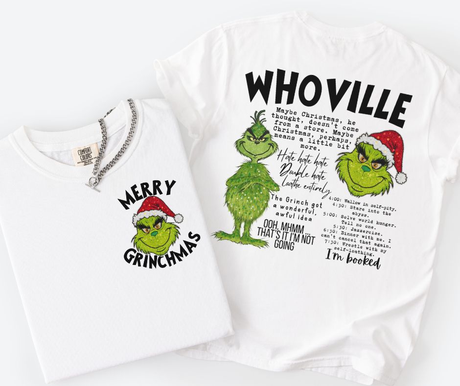 Whoville Merry G (2-in-1 front/back transfer) - DTF
