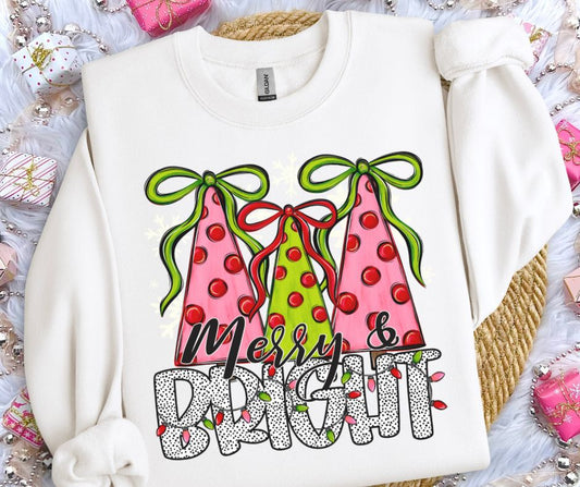 Merry and Bright Trees - DTF