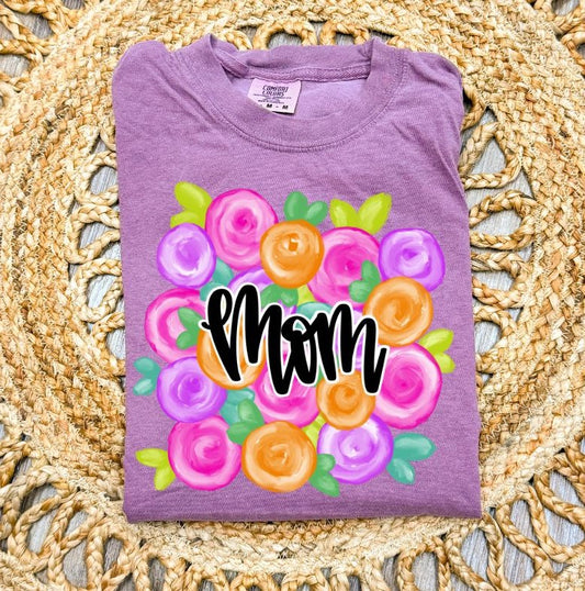 Mom (Mother's Day Floral) - DTF