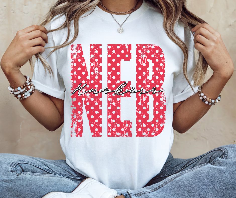 Nebraska (Polka Dot College) - DTF