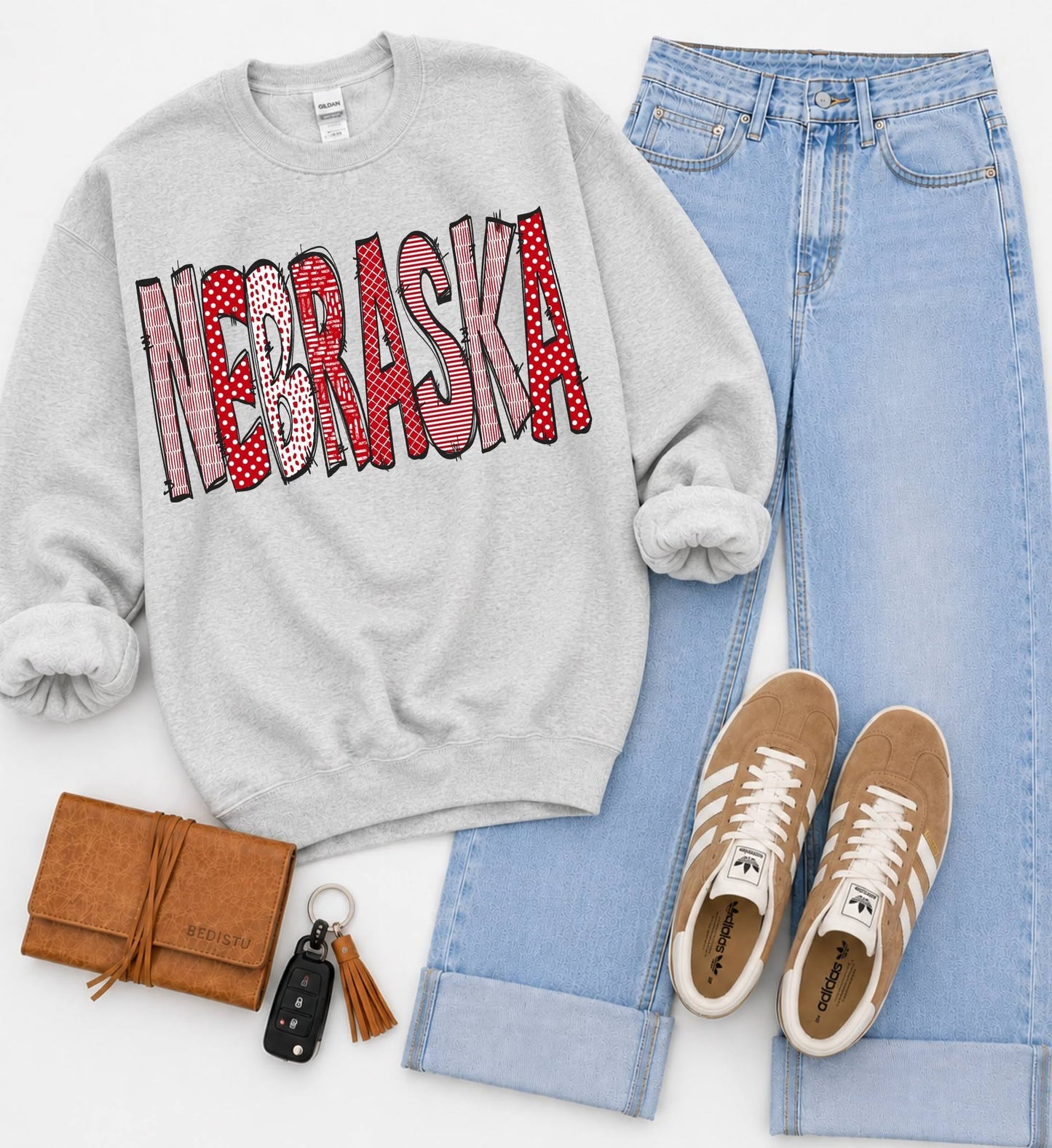Nebraska (Doodle Pattern College) - DTF