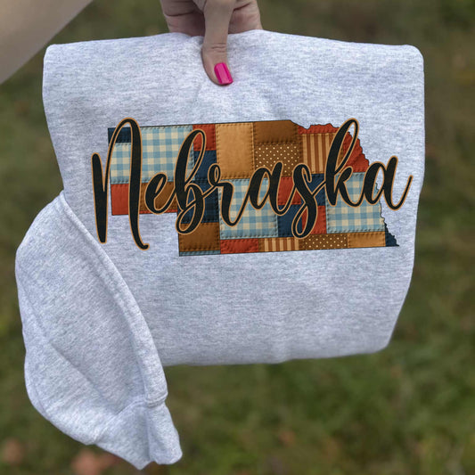 Nebraska (Quilted Patchwork State) - DTF