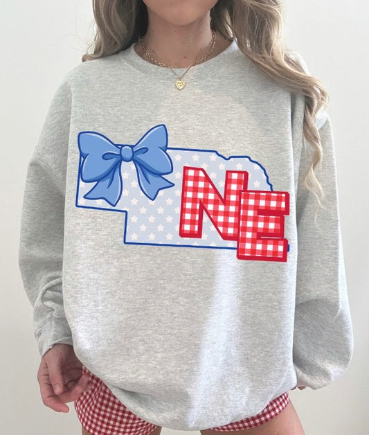 Nebraska (American Gingham and Stars State) - DTF