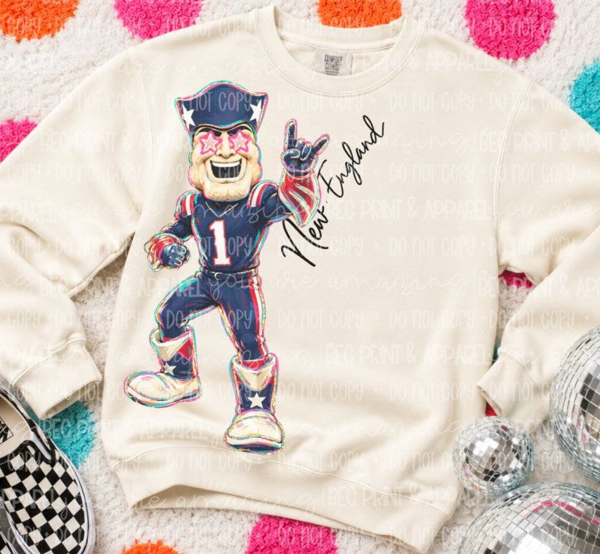 New England (Rockin NFL Mascot) - DTF