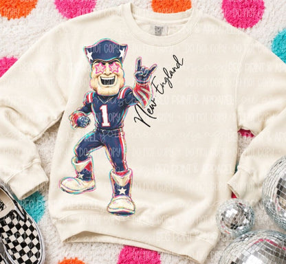 New England (Rockin NFL Mascot) - DTF