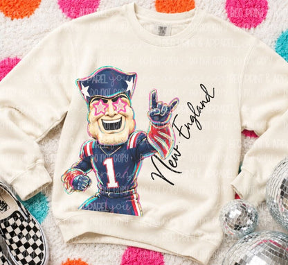 New England (Rockin NFL Mascot) - DTF
