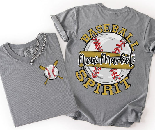 New Market - Vegas Gold/Black (Baseball Spirit Mascots) - DTF