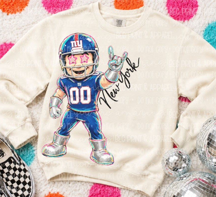 NY Giants (Rockin NFL Mascot) - DTF