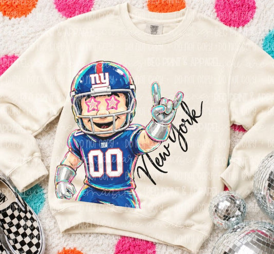 NY Giants (Rockin NFL Mascot) - DTF