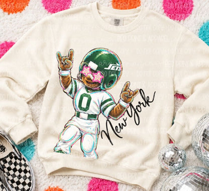 NY Jets (Rockin NFL Mascot) - DTF