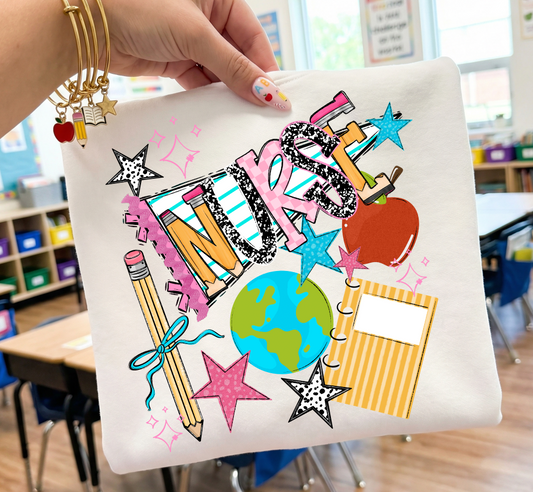 Nurse (Back to School Name Pennant) - DTF