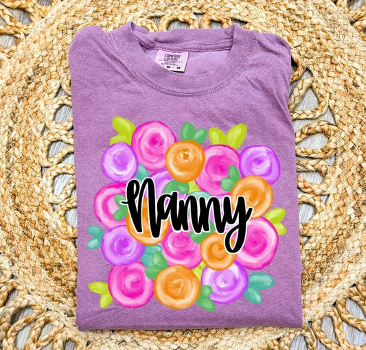 Nanny (Mother's Day Floral) - DTF