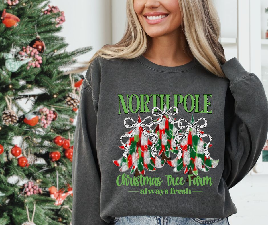 North Pole Christmas Tree Farm (traditional) - DTF