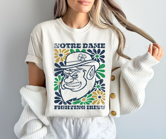 Notre Dame (Groovy Floral - College) - DTF