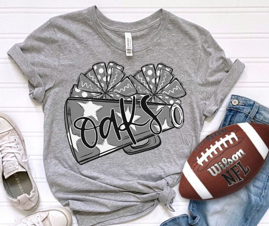 Go Fight Win (Oaks - Grey/Black) - No words - DTF