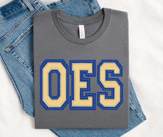 OES - Royal Blue/Yellow Gold (Prepster Mascot) - DTF