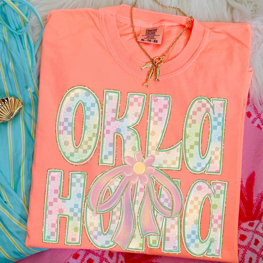 Oklahoma (Daisy Bows and Checkers State) - DTF