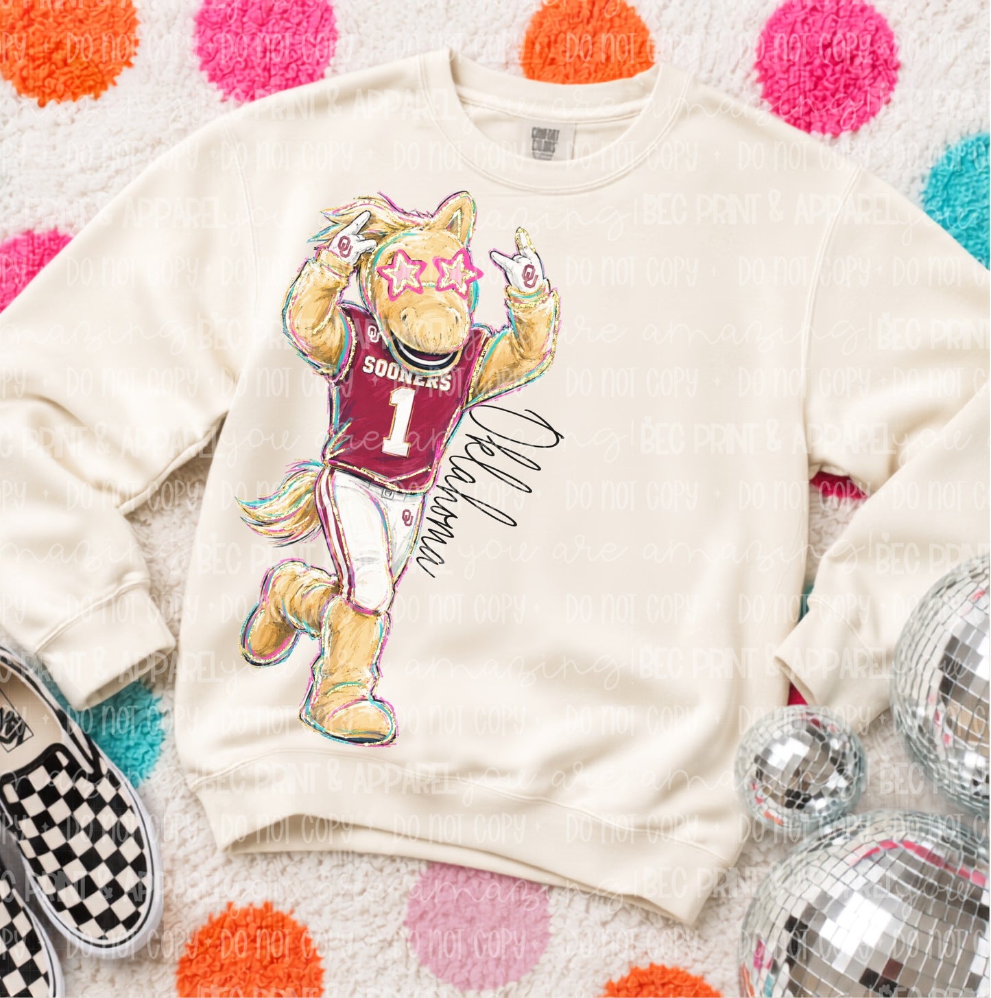 Oklahoma (Rockin Mascot College) - DTF