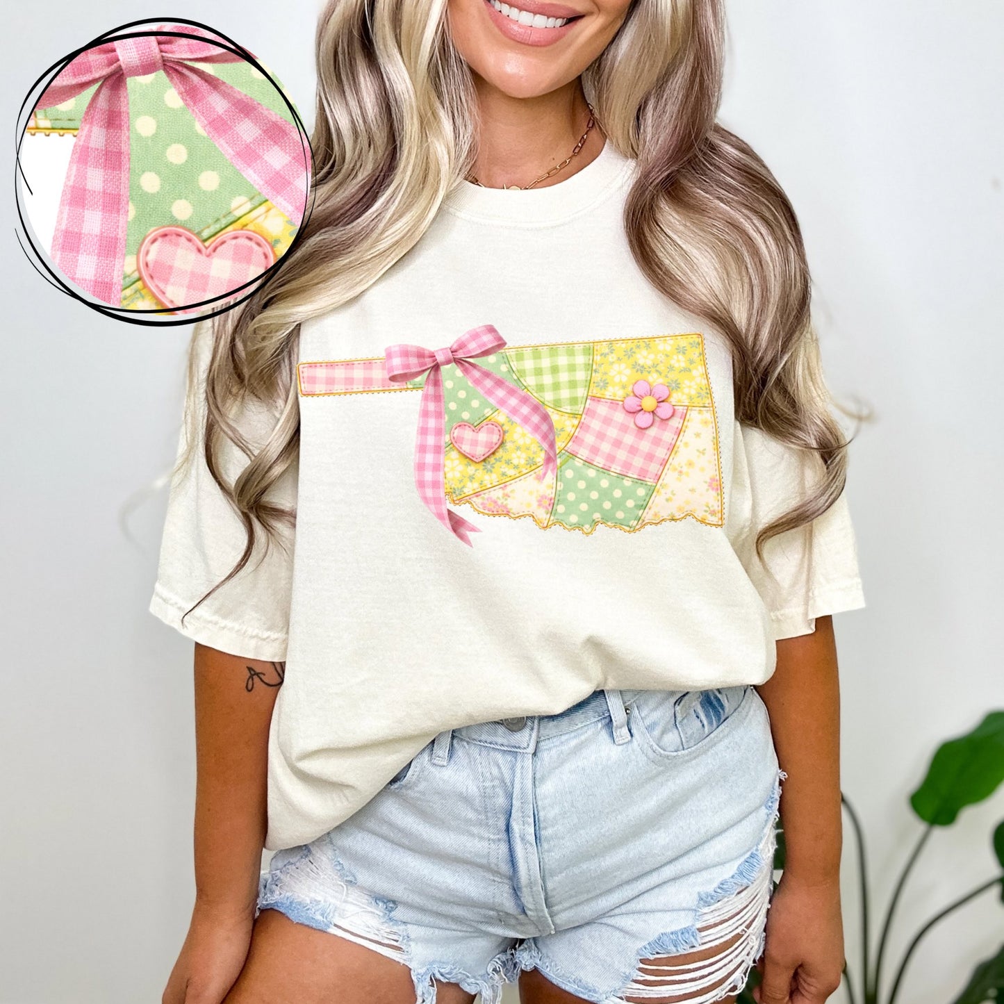 Oklahoma (Spring Quilted Faux Patch State) - DTF