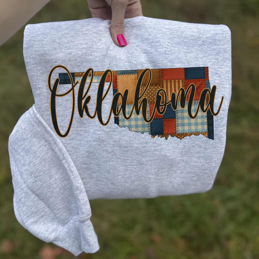 Oklahoma (Quilted Patchwork State) - DTF