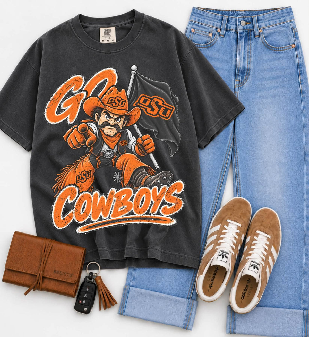 Ok State (Vintage Distressed Go Mascots) - DTF