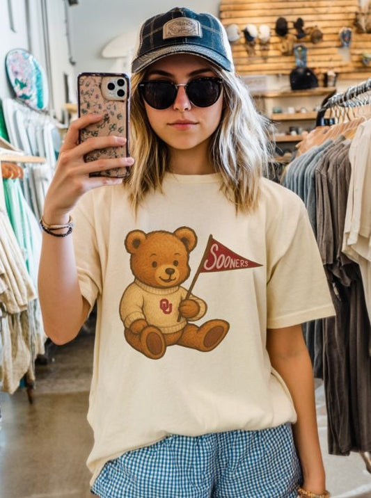Oklahoma (Teddy Bear Pennant) - DTF