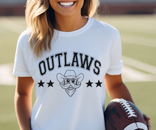 Outlaws - Black 2 (Stars & Tradition Mascots) - DTF