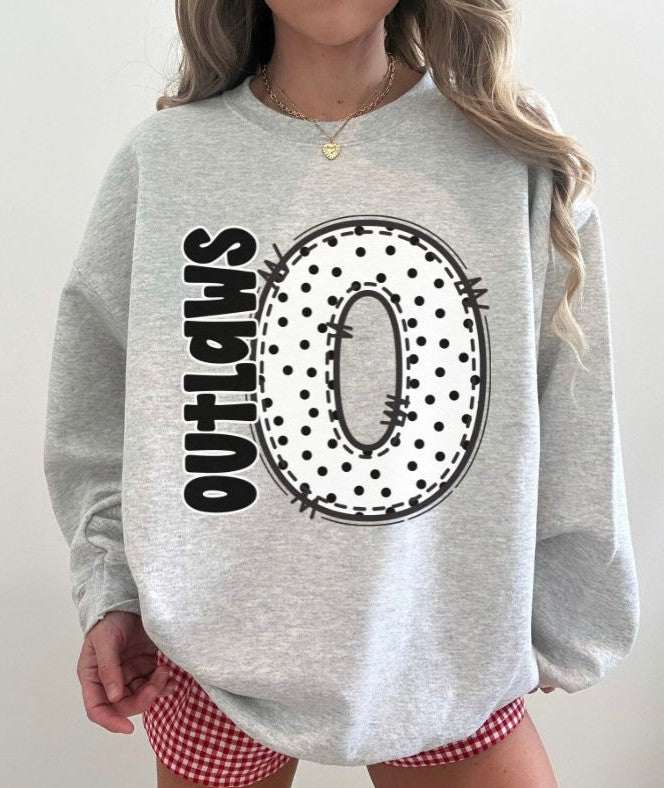 Outlaws (Polka Dotted Letter Mascots) - DTF