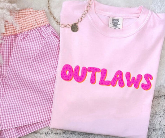 Outlaws (Pink Bubble Stars Mascot) - DTF
