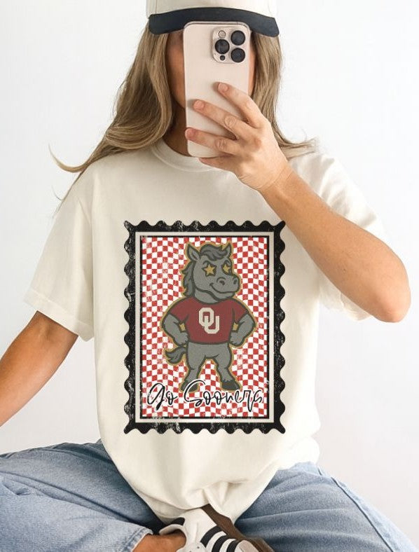 Oklahoma (Vintage Postage Stamp Mascot) - DTF