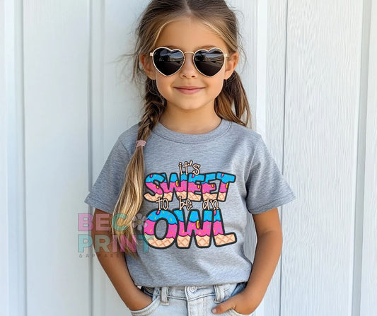 Owl (Sweet to be a - Mascot) - DTF