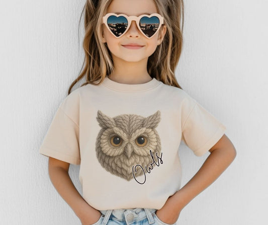 Owls (Faux Yarn Mascot) - DTF