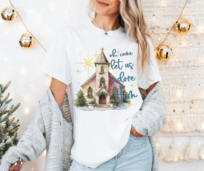 Oh Come Let Us Adore Him - DTF