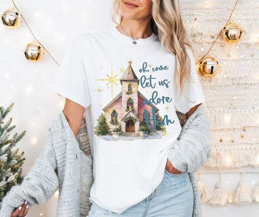 Oh Come Let Us Adore Him - DTF