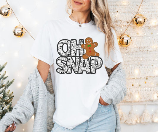 Oh Snap (black dalmatian dots) - DTF
