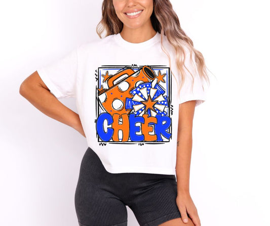 Cheer Collection (orange/royal blue) - DTF