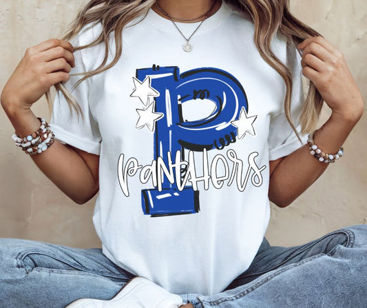 Panthers - Royal Blue/White (Hype Squad Mascots) - DTF