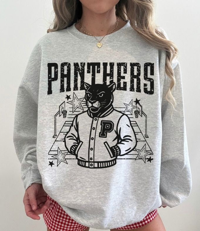 Panthers (Basketball Letterman Mascot) - DTF