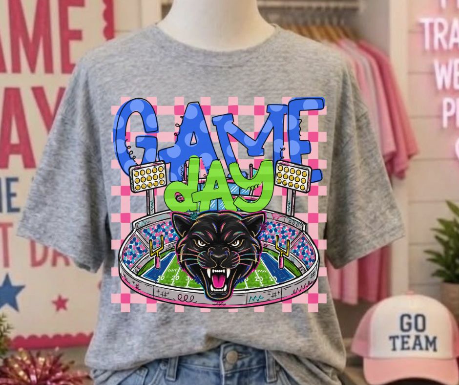 Panthers (Game Day Stadium Plaid Mascot) - DTF