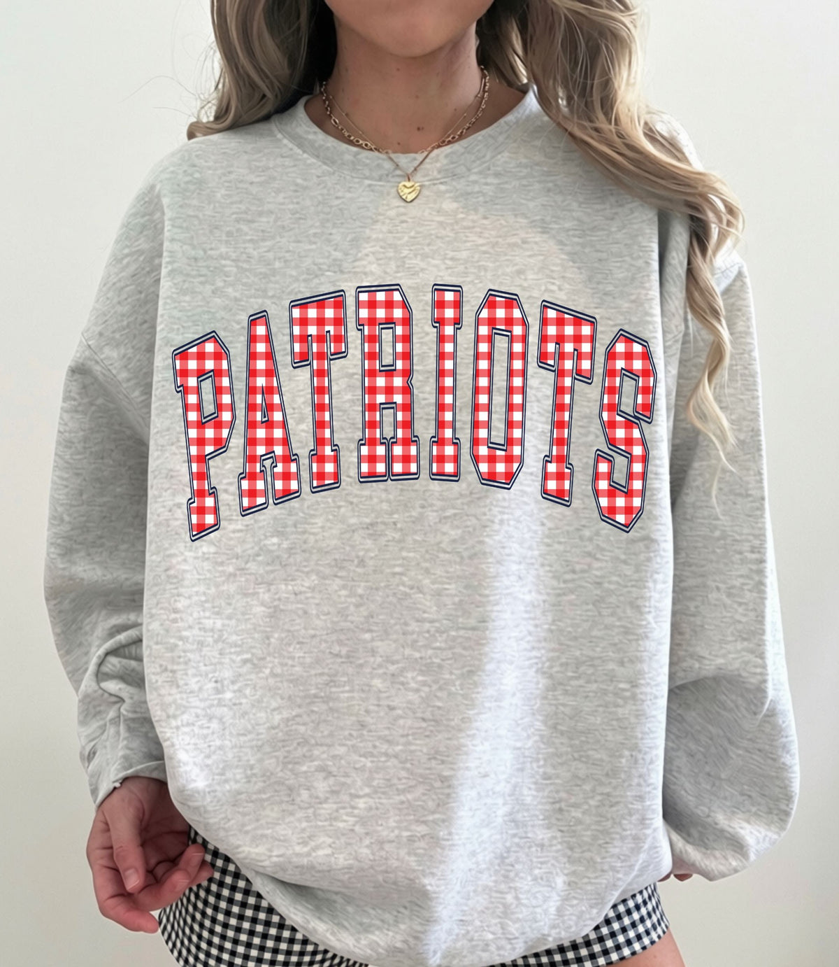 Patriots (Gingham Varsity Arch Mascot) - DTF