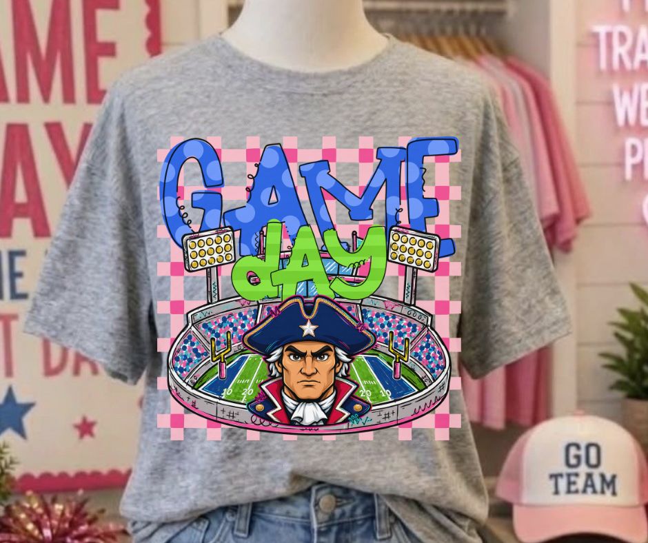 Patriots (Game Day Stadium Plaid Mascot) - DTF