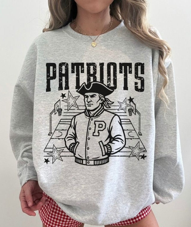 Patriots (Basketball Letterman Mascot) - DTF