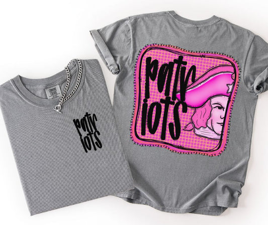 Patriots (Pink Frame Mascots 2-in-1 front/back) - DTF