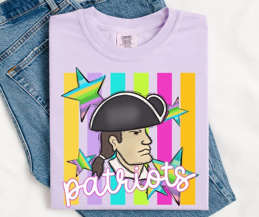 Patriots (Colorful Stripes Mascot) - DTF