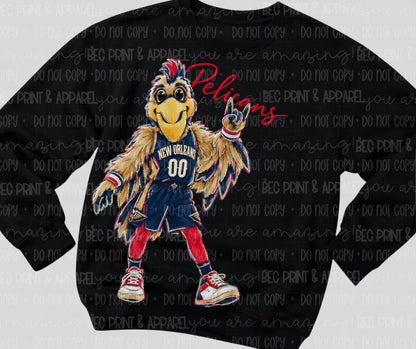 Pelicans (Rockin NBA Mascot) - DTF