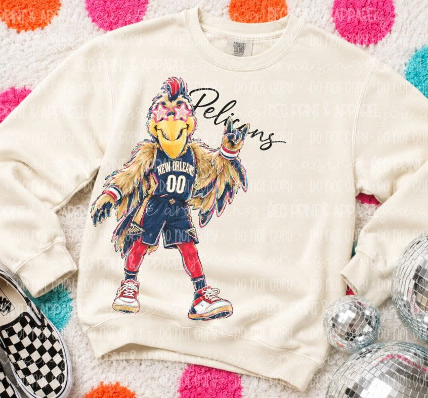 Pelicans (Rockin NBA Mascot) - DTF