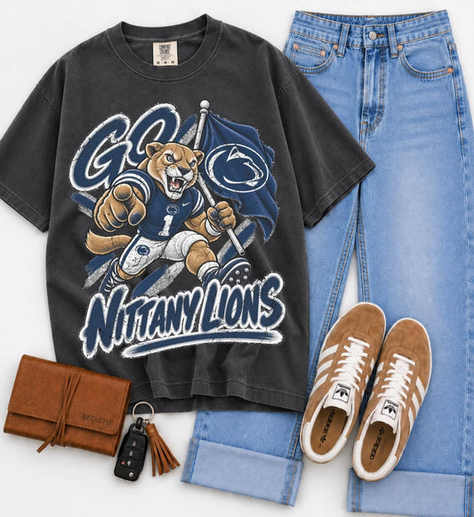 Penn State (Vintage Distressed Go Mascots) - DTF
